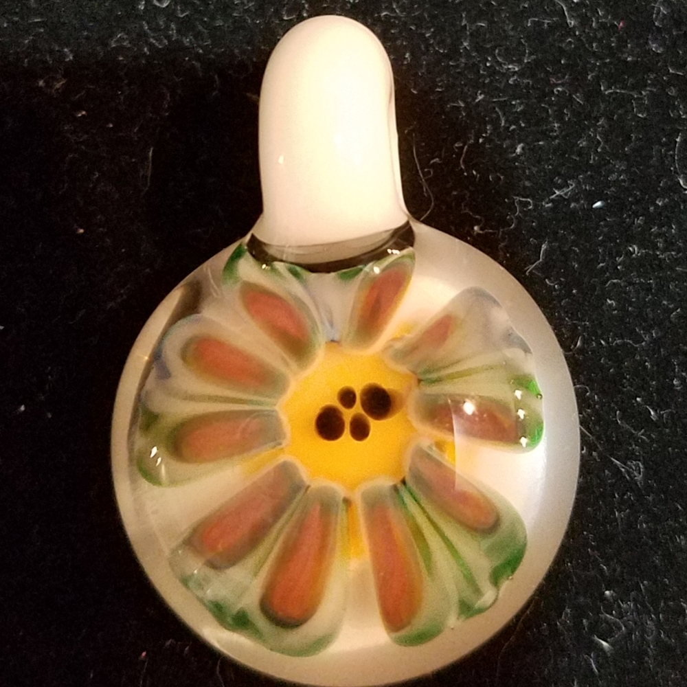 Glass flower Pendant